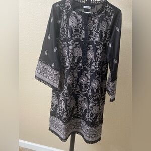 Image Brand Pakistani Shirt/Kurtha-Embroidery with lace work